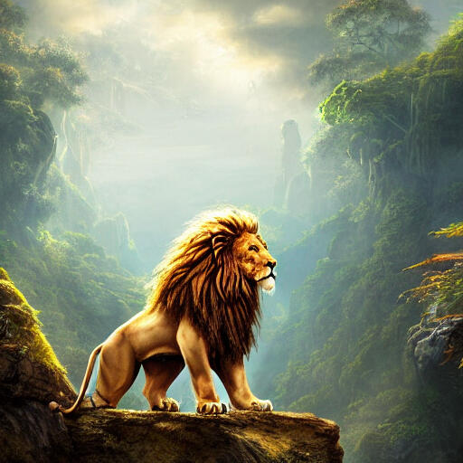LEO THE LION WAS THE KING OF THE JUNGLE AND ALL THE OTHER ANIMALS FEARED AND RESPECTED HIM.