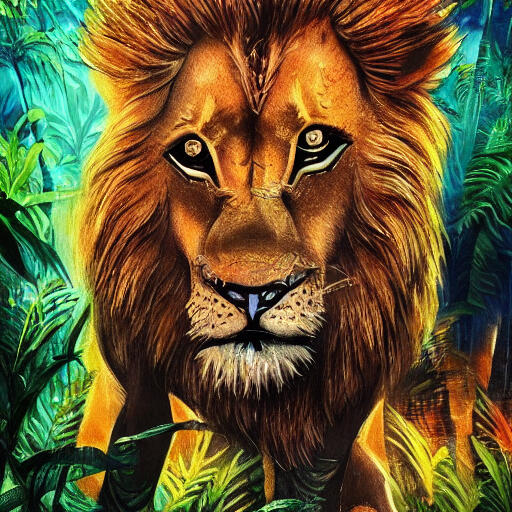 ONCE UPON A TIME, IN A DENSE JUNGLE, THERE LIVED A FIERCE LION NAMED LEO THE LION.